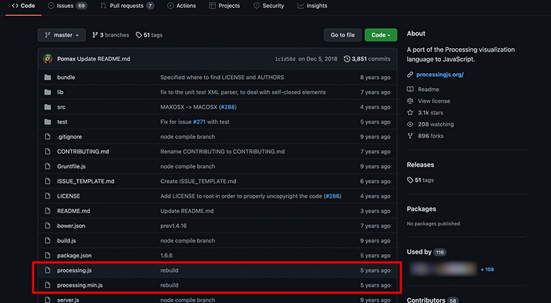 processing.jsのダウンロード