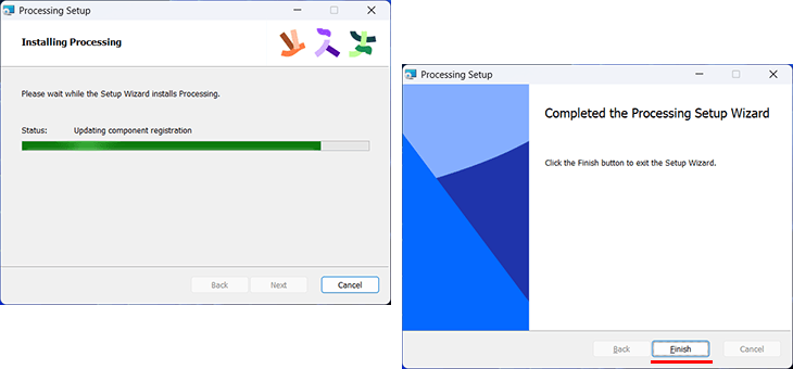 Processingのインストール処理