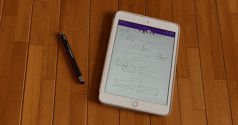 OneNoteとタッチペンとiPadなどのタブレット端末で効率よく作業してPDFで保存