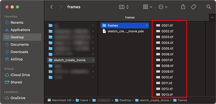 ProcessingのsaveFrame関数で静止画を生成