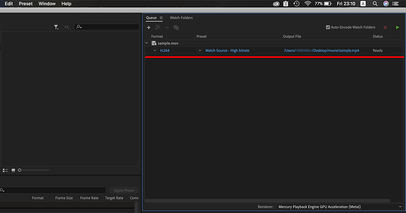 adobe media encoder cc 7.2