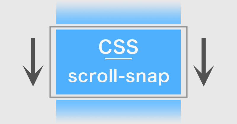 CSSのscroll-snapプロパティを使ってスクロール移動でコンテンツの表示領域に合わせる
