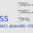 CSSのhas()疑似クラス関数の使い方