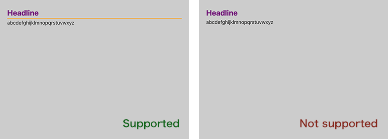 Cascade Layersのサポート状況でのWebブラウザの表示の違い
