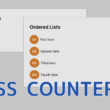 CSSのcounters()関数を使った番号付きリストのスタイル設定