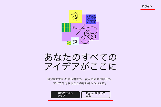 Figma / FigJamのアカウントでFigJamにログインする