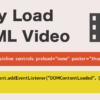 HTMLのvideo要素で動画の遅延読み込みやスクロール位置で動画を読み込む方法