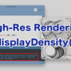 Processing 4以降で描画を鮮明にする「pixelDensity」の適切な設定方法